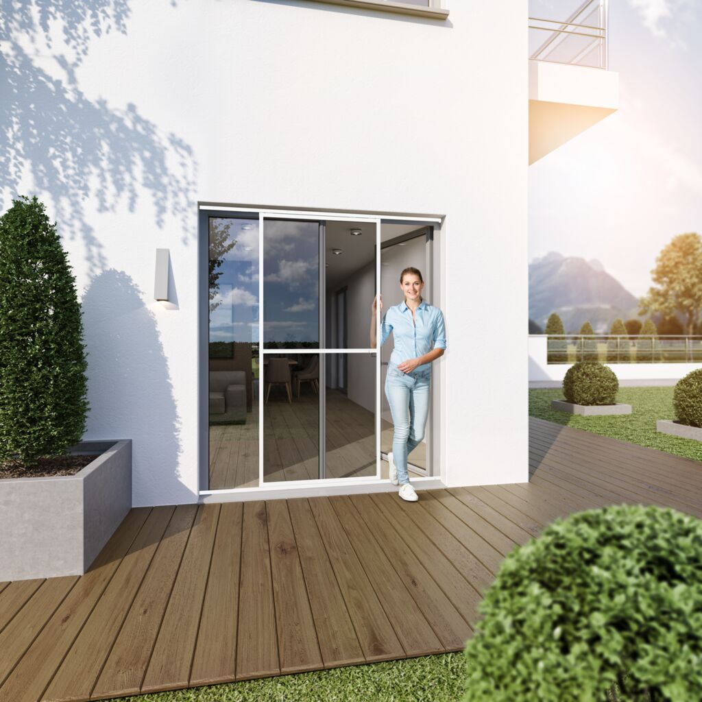 PRO Fliegengitter Schiebetür für Terrassentüren
