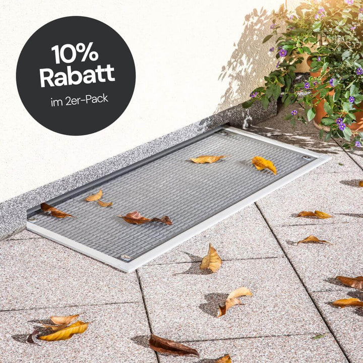 Lichtschachtabdeckung aus Aluminium im 2er-Pack mit Rabatt