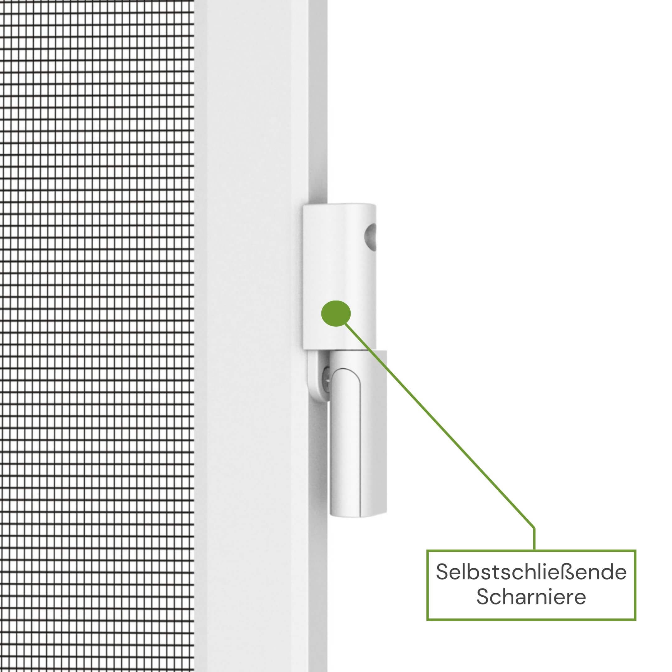 Selbstschließende Scharniere für automatisches Schließen der Rahmentür