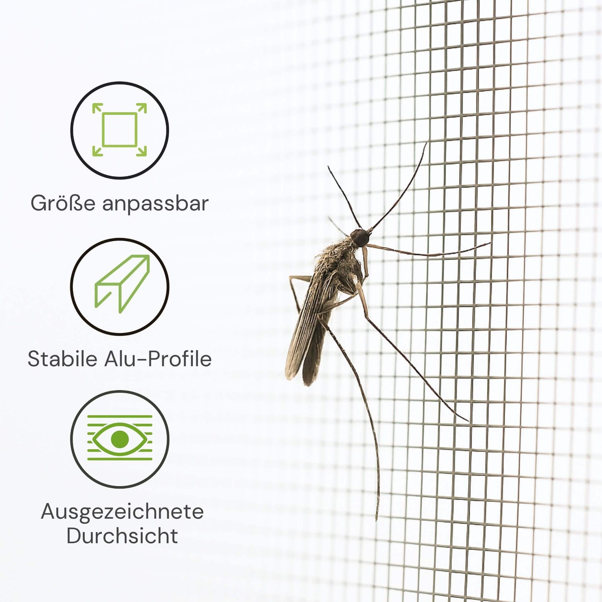 PRO Fliegengitter Doppel-Schiebetür für Terrassentüren