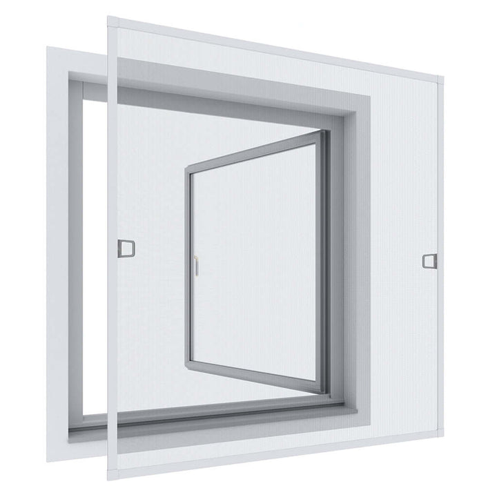EXTRA Fliegengitterfenster mit Rahmen in Weiß