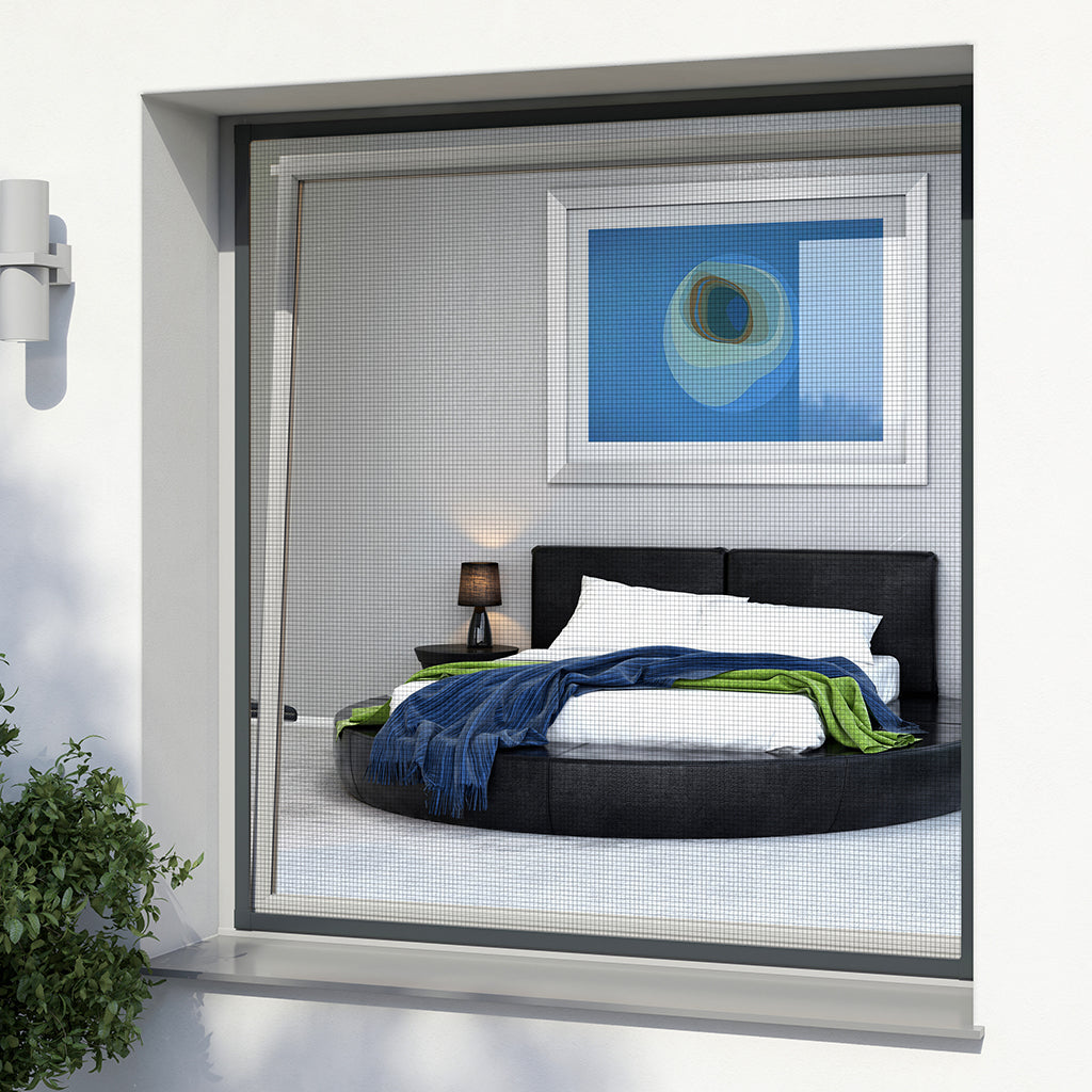 PRO Fliegengitterfenster mit Rahmen, zum Einhängen