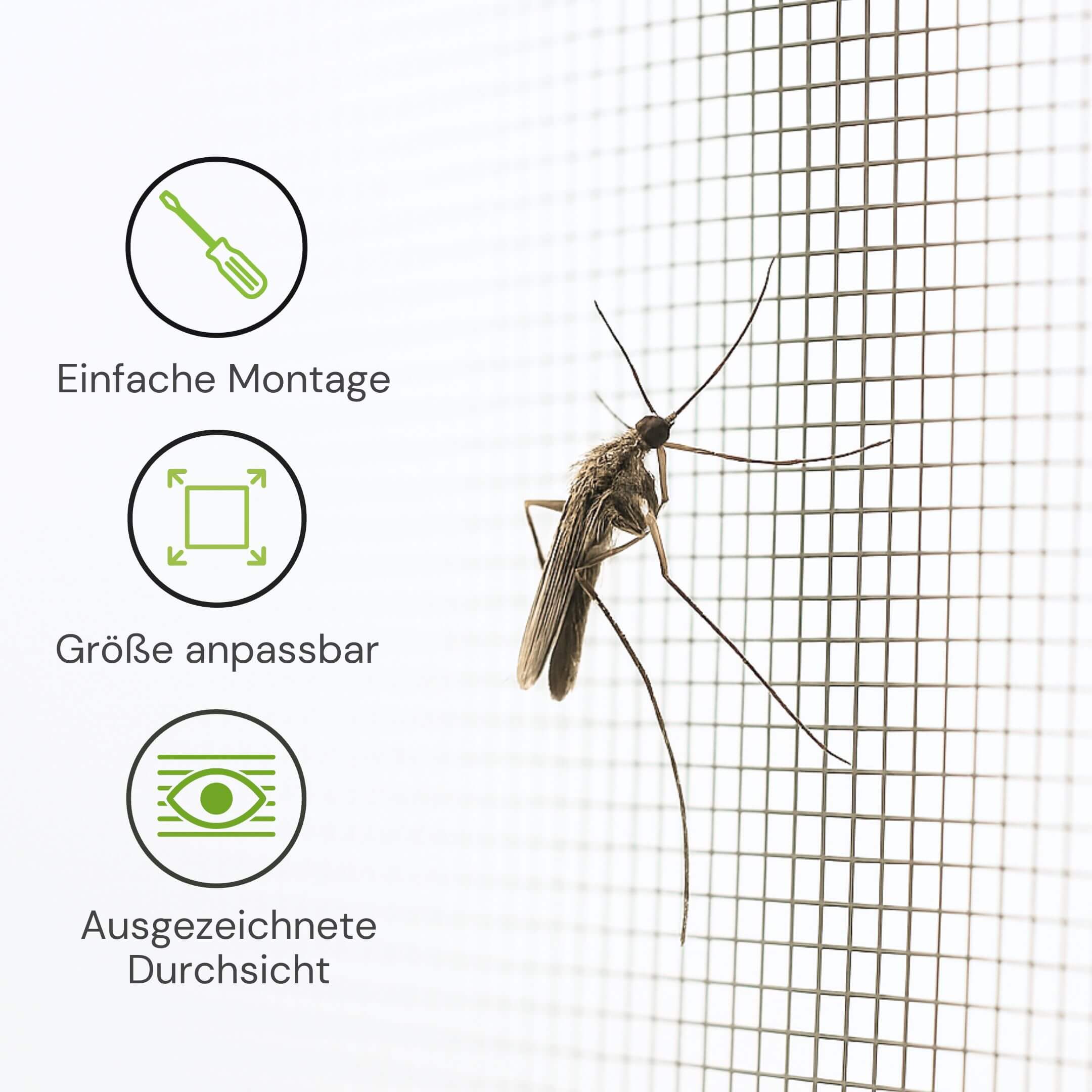 Fliegengittergewebe mit einfacher Montage und hoher Durchsicht