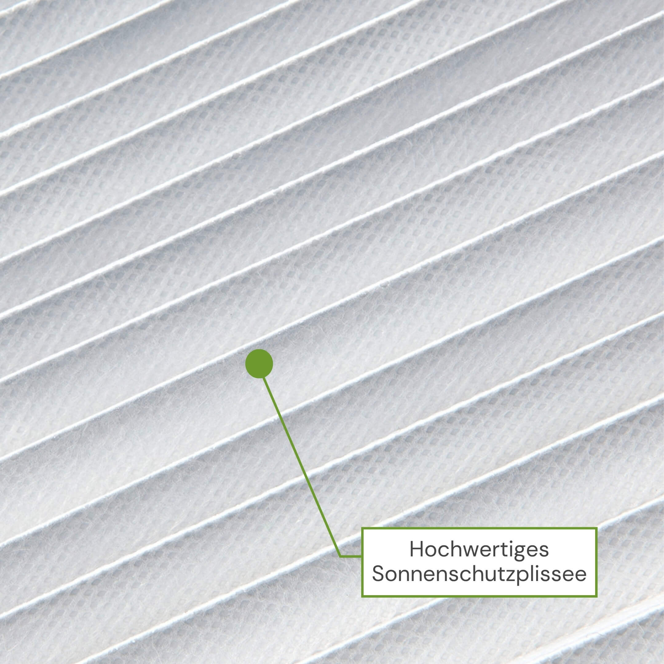 Hochwertiges Sonnenschutzplissee für blendfreien Sicht- und Hitzeschutz