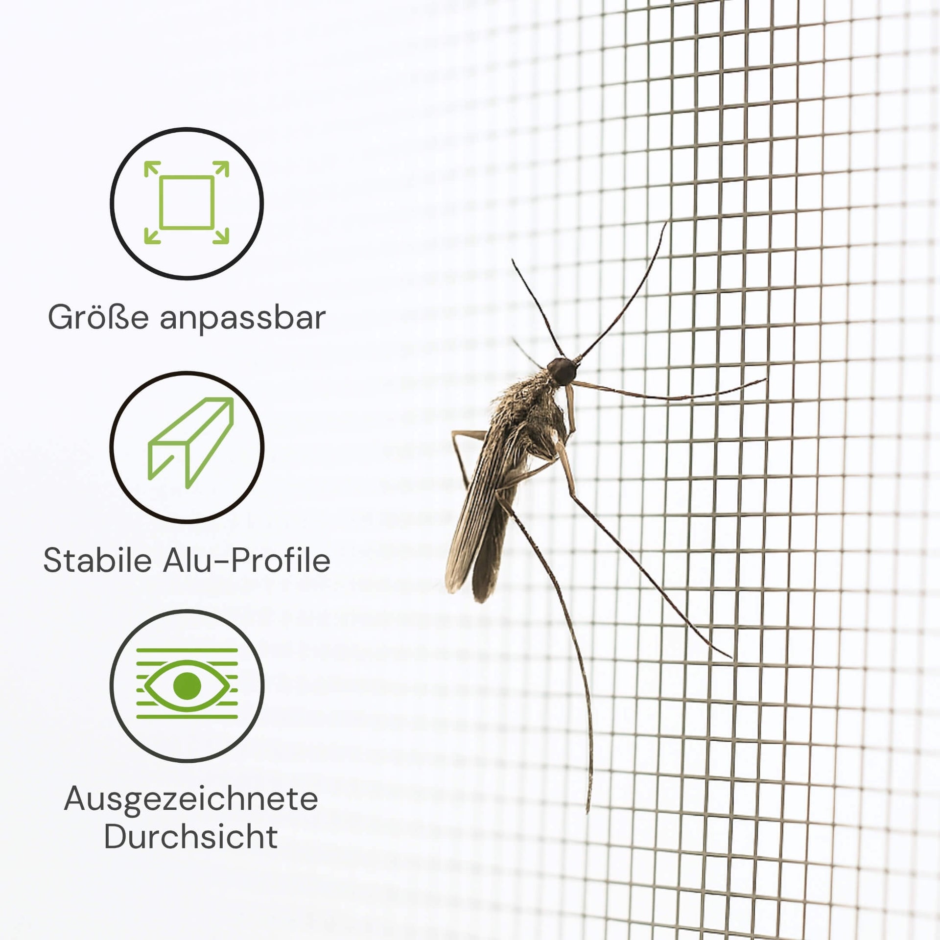 PRO Fliegengitter Schiebetür für Terrassentüren