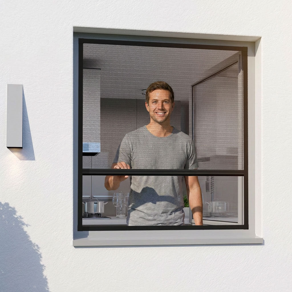 Plissee Fliegengitter Fenster mit Rahmen - zum Einhängen