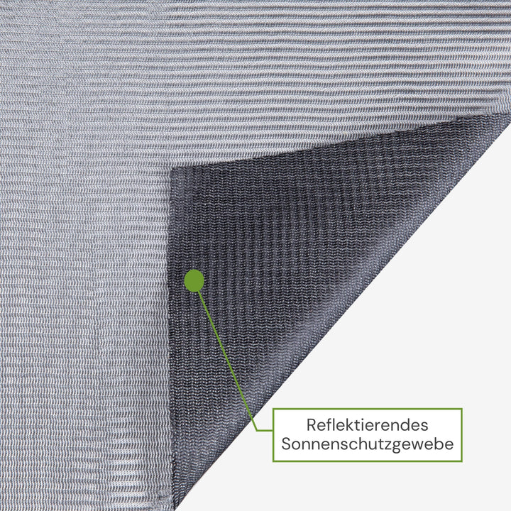 Reflektierendes Sonnenschutzgewebe für Sicht- und Hitzeschutz