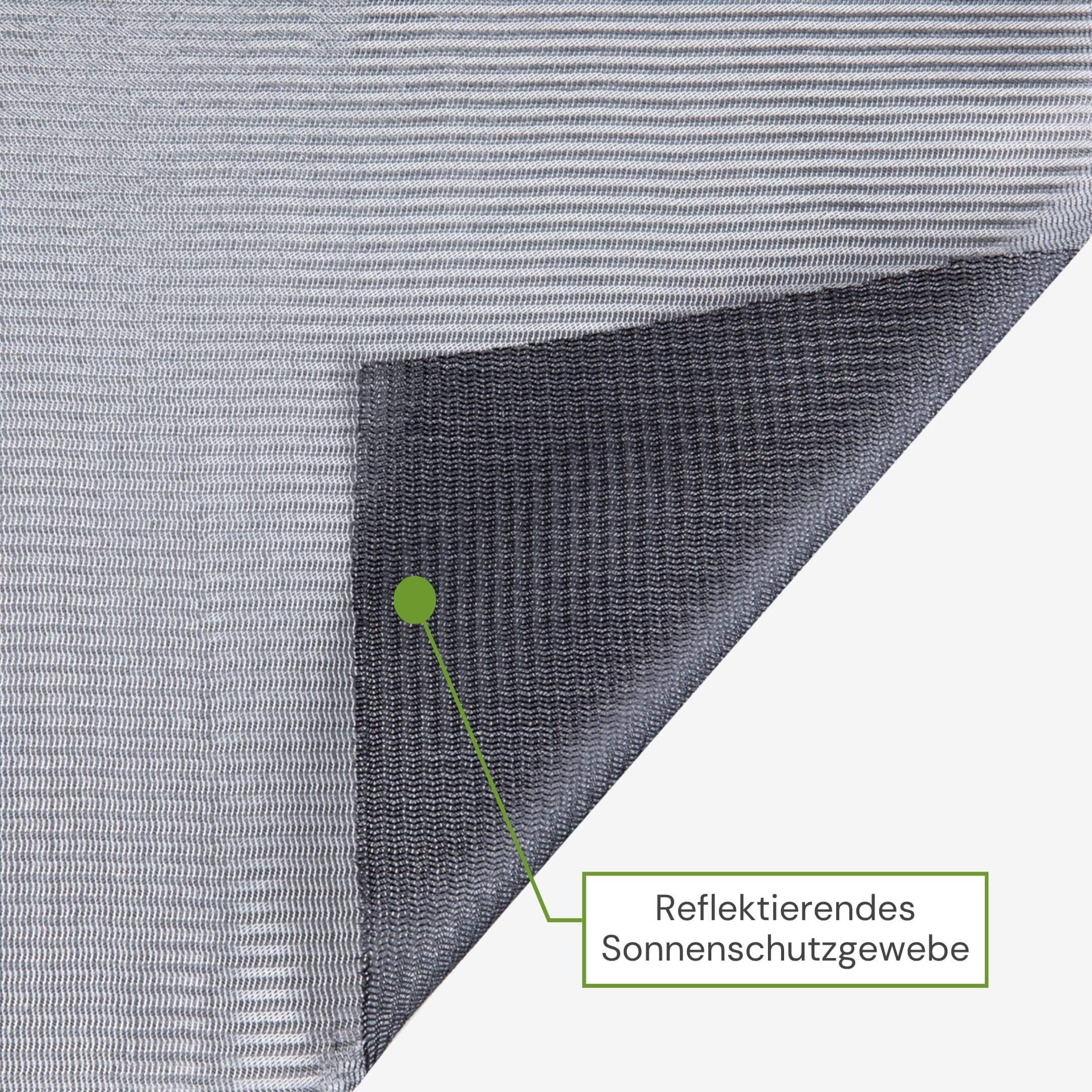 Reflektierendes Sonnenschutzgewebe für Sicht- und Hitzeschutz