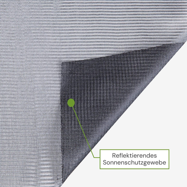 Reflektierendes Sonnenschutzgewebe für Sicht- und Hitzeschutz