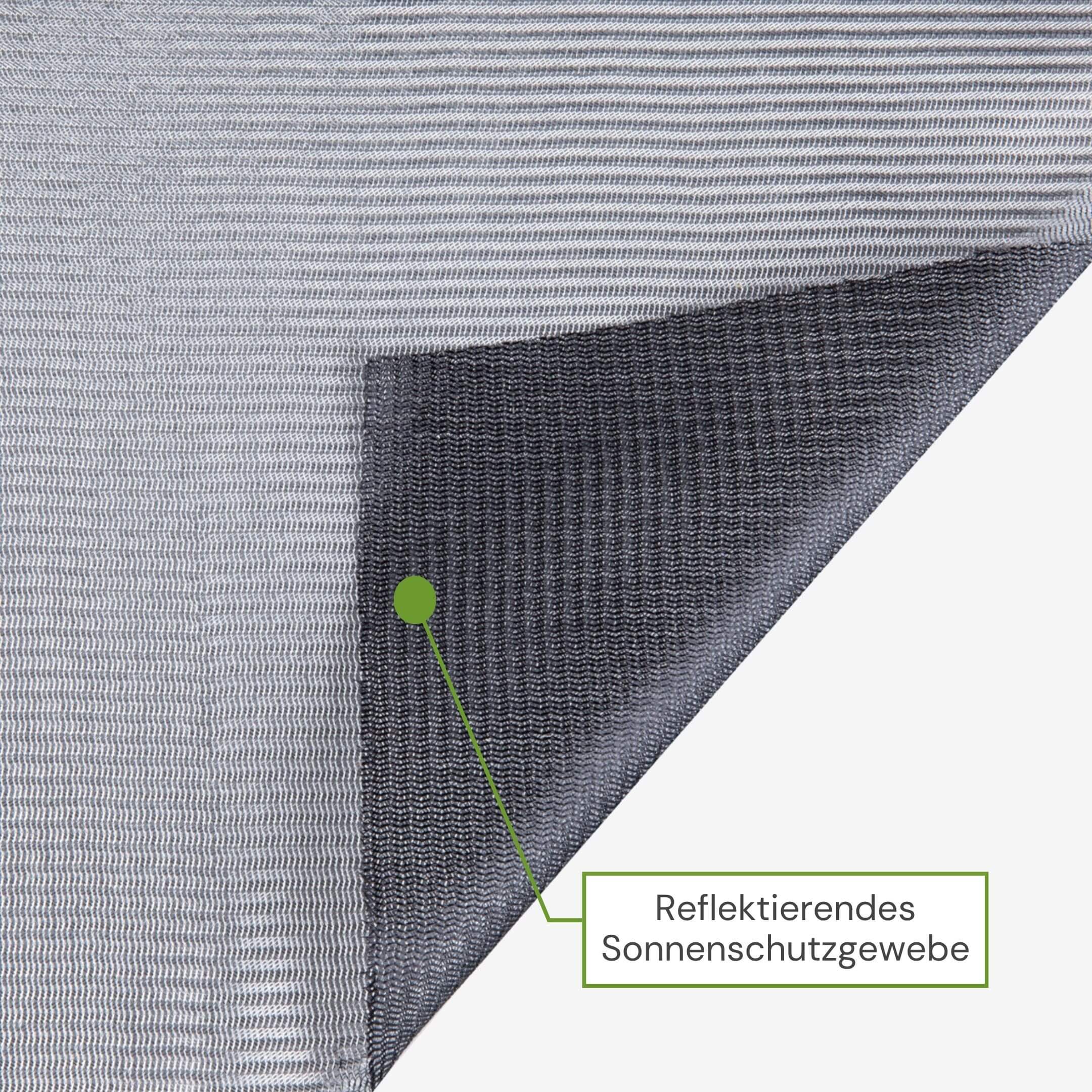 Reflektierendes Sonnenschutzgewebe für Sicht- und Hitzeschutz
