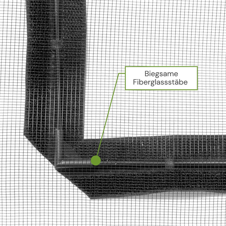 Flexible Fiberglasstäbe mit stabilem Fliegengittergewebe