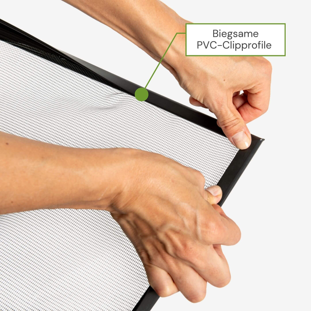 Biegsame, flexible PVC-Clipprofile für individuelle Größenanpassung