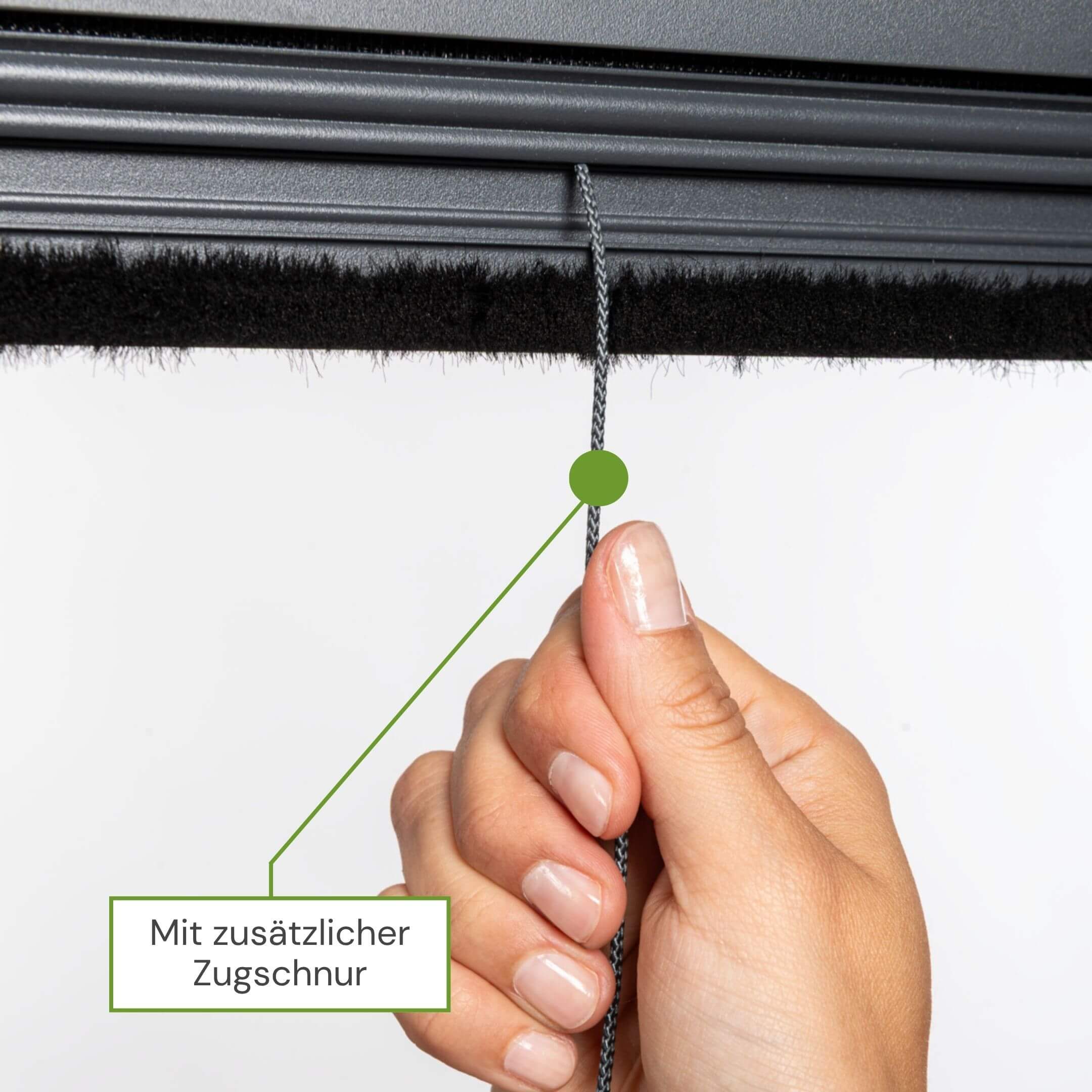 Zusätzliche Zugschnur für komfortable Bedienung