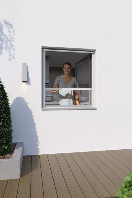 SUN Fliegengitter Rollo für Fenster inkl. Sonnenschutz, zum Einhängen