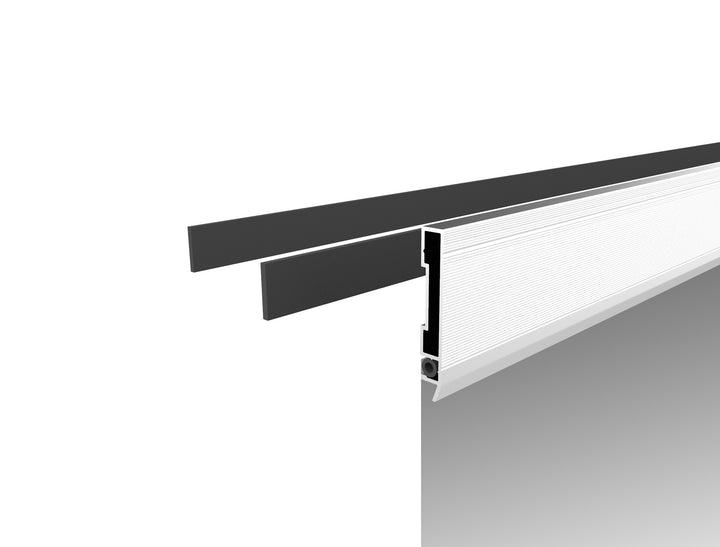 Aluminium-Profil Fliegengitter Türvorhang bohrfreie Montage mittels Klett-/Flauschband