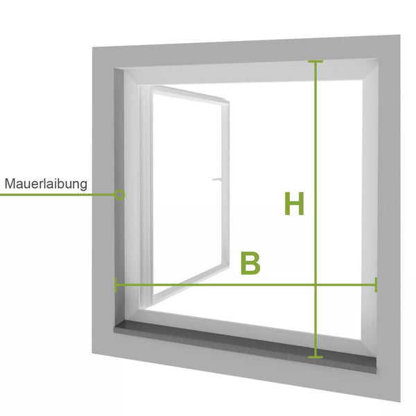 Laibungsmaß bei Fenstern messen