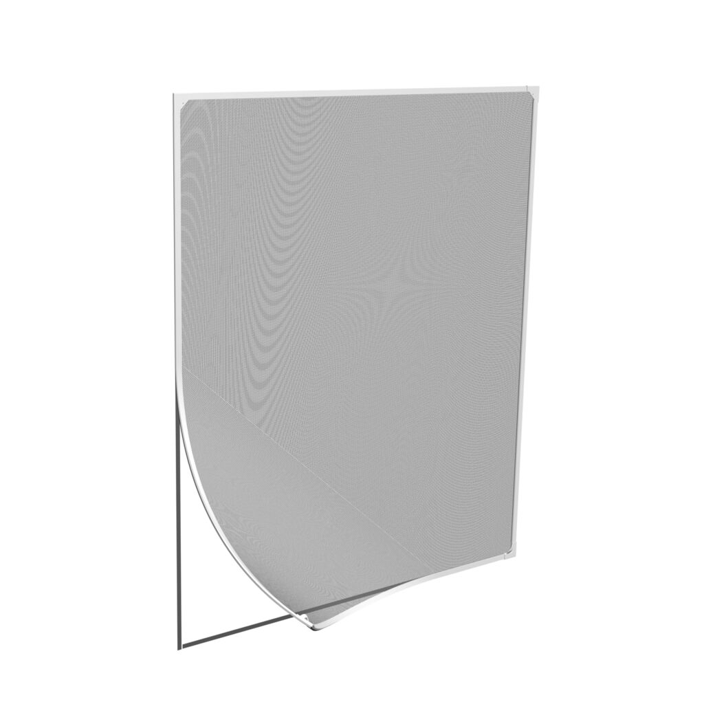 Verstellbarer magnetischer Fensterschutz, einfache Installation (weißer  Rahmen mit schwarzem Netz) (142,2 x 88,9 cm)